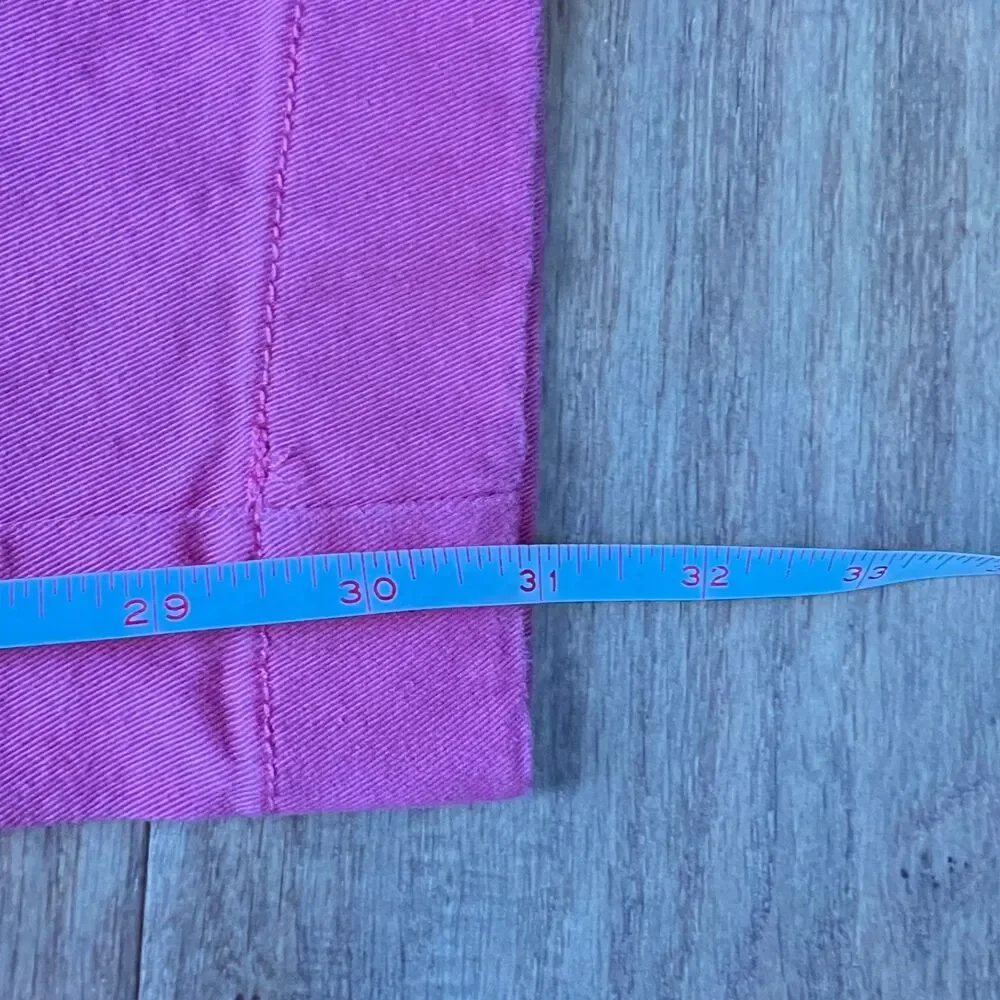 J.Crew Factory Mercantile Pants Men's Size 31x32 Flex-Slim Chino Pink/Red